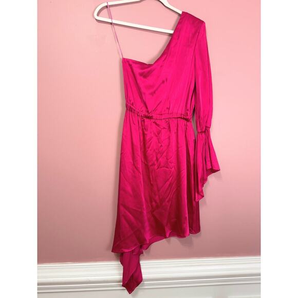 Frederica Tosi Fuchsia One Shoulder Asymetrical Dress Size XS - Picture 8 of 9